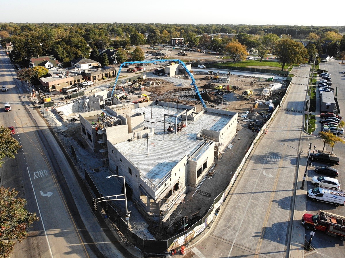 Harmony Square construction on October 11, 2024